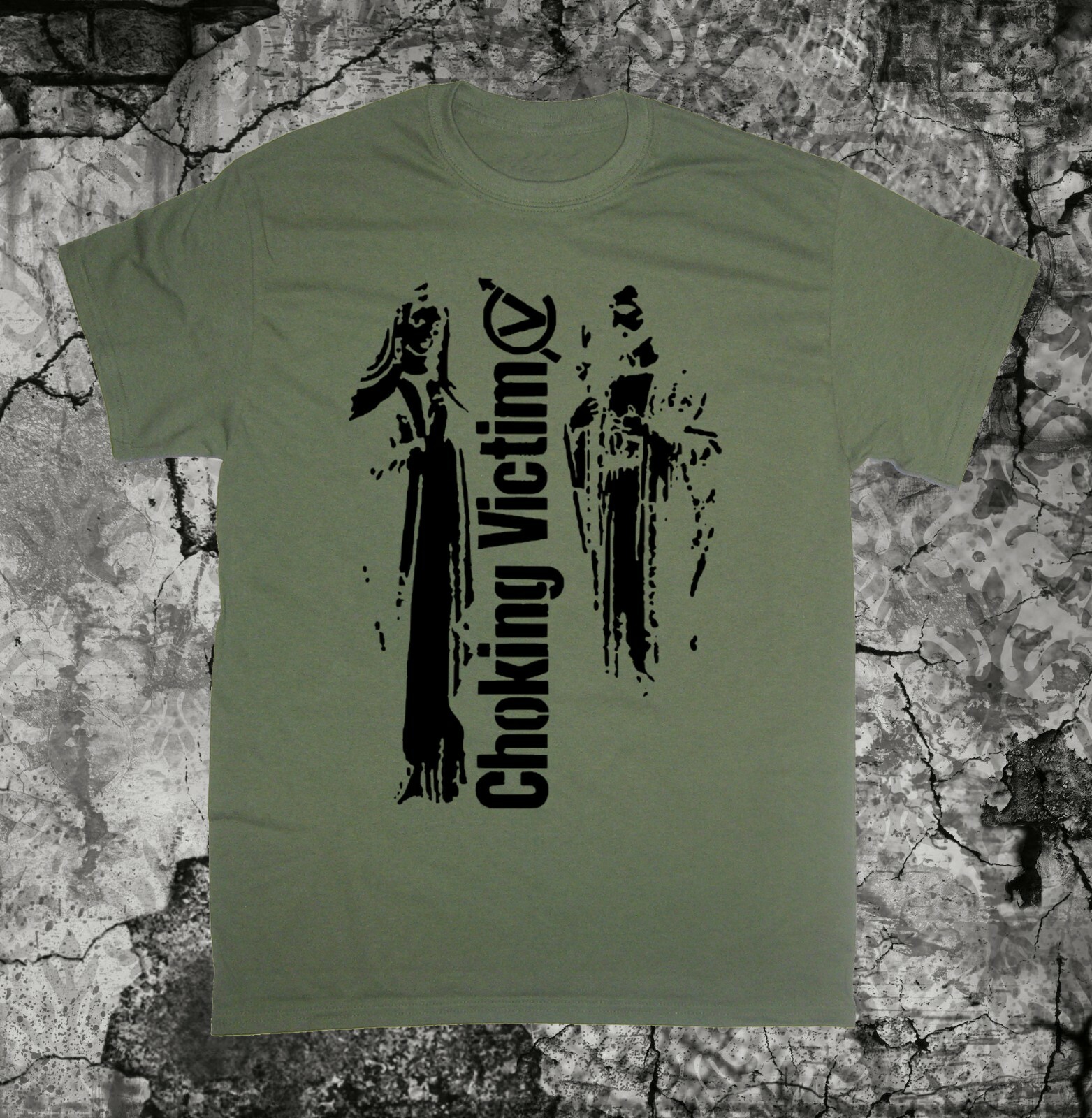 Choking Victim T Shirt Leftover Crack Subhumans Crass Amebix Citizen Fish Doom