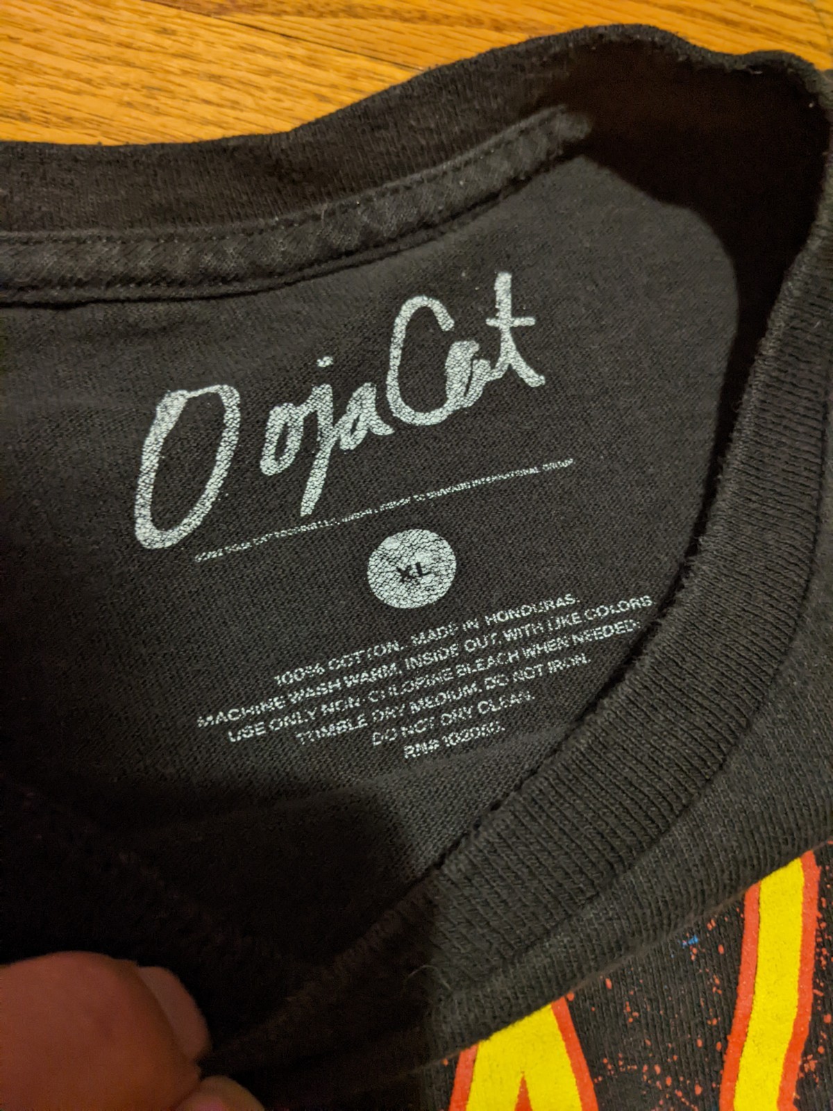 Official Doja Cat Men’s Music Black Graphic T-shirt sz M