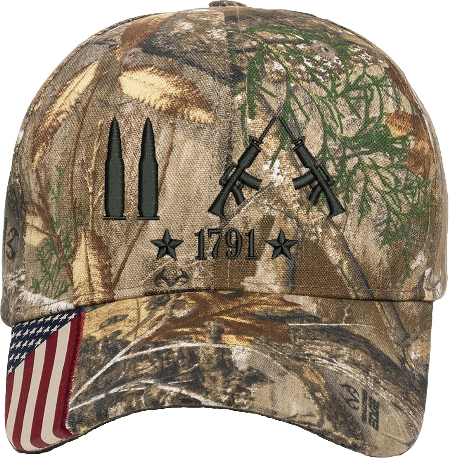 Only Bullets 2A 1791 Guns Embroidered One Size Fits All Baseball Hats
