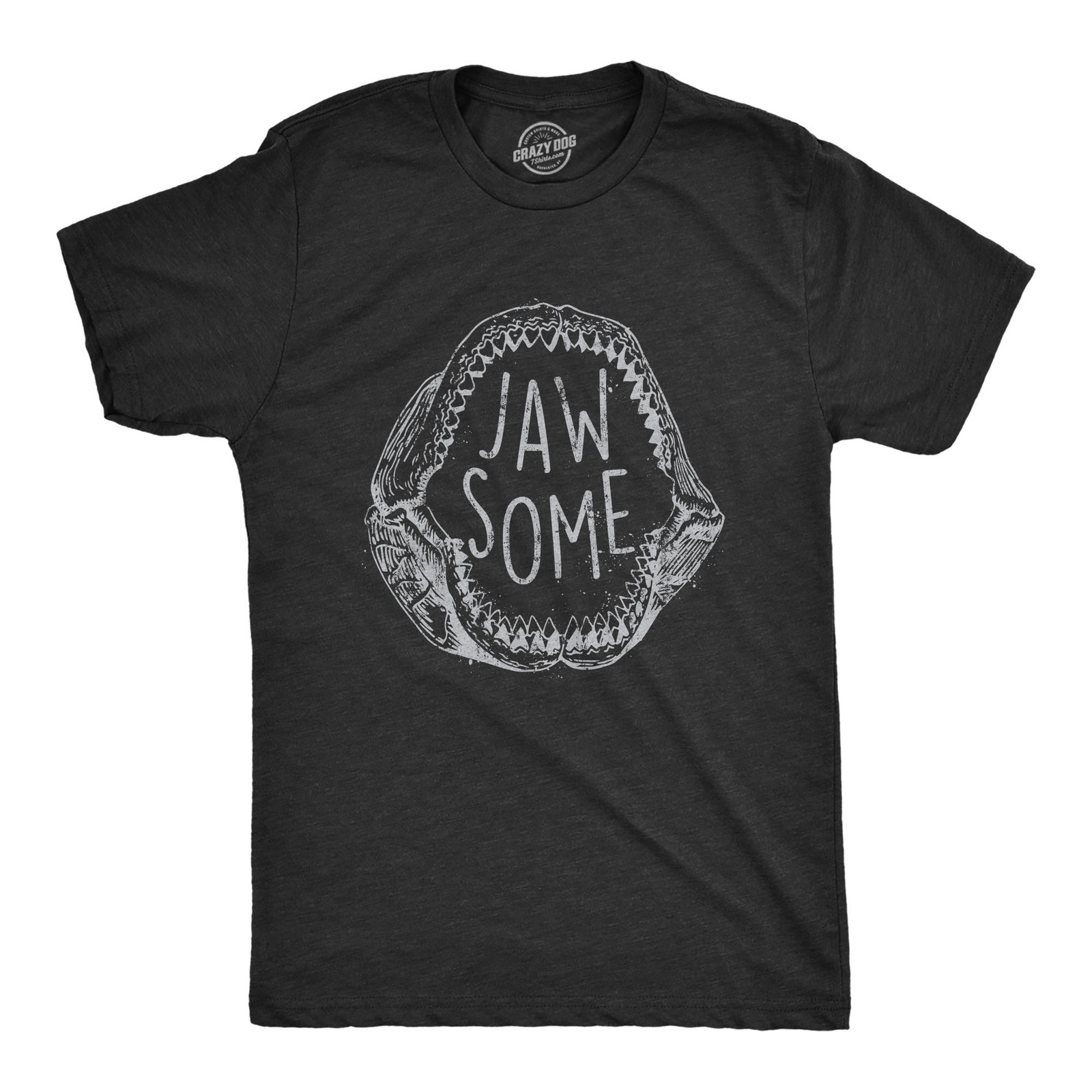 Mens Jaw Some T Shirt Funny Sarcastic Awesome Shark Jaws Teeth Graphic Tee for