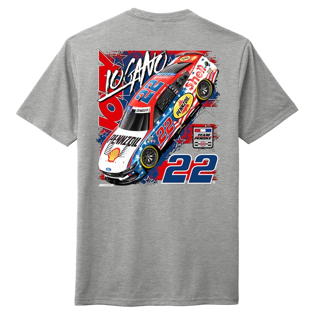 Joey Logano Pennzoil Patriotic T Shirt NASCAR Team Penske Racing Tee