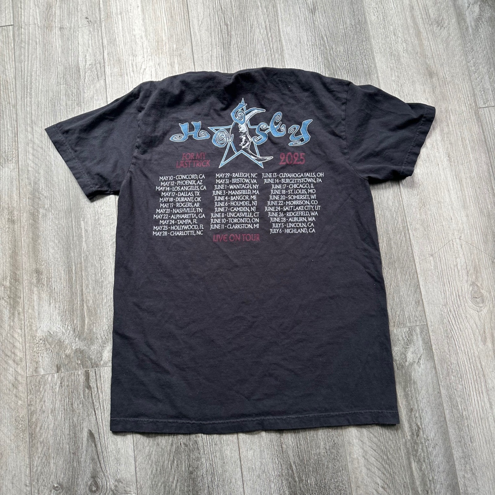 Halsey For My Last Trick 2025 Tour T-Shirt Black Mens M 100% cotton