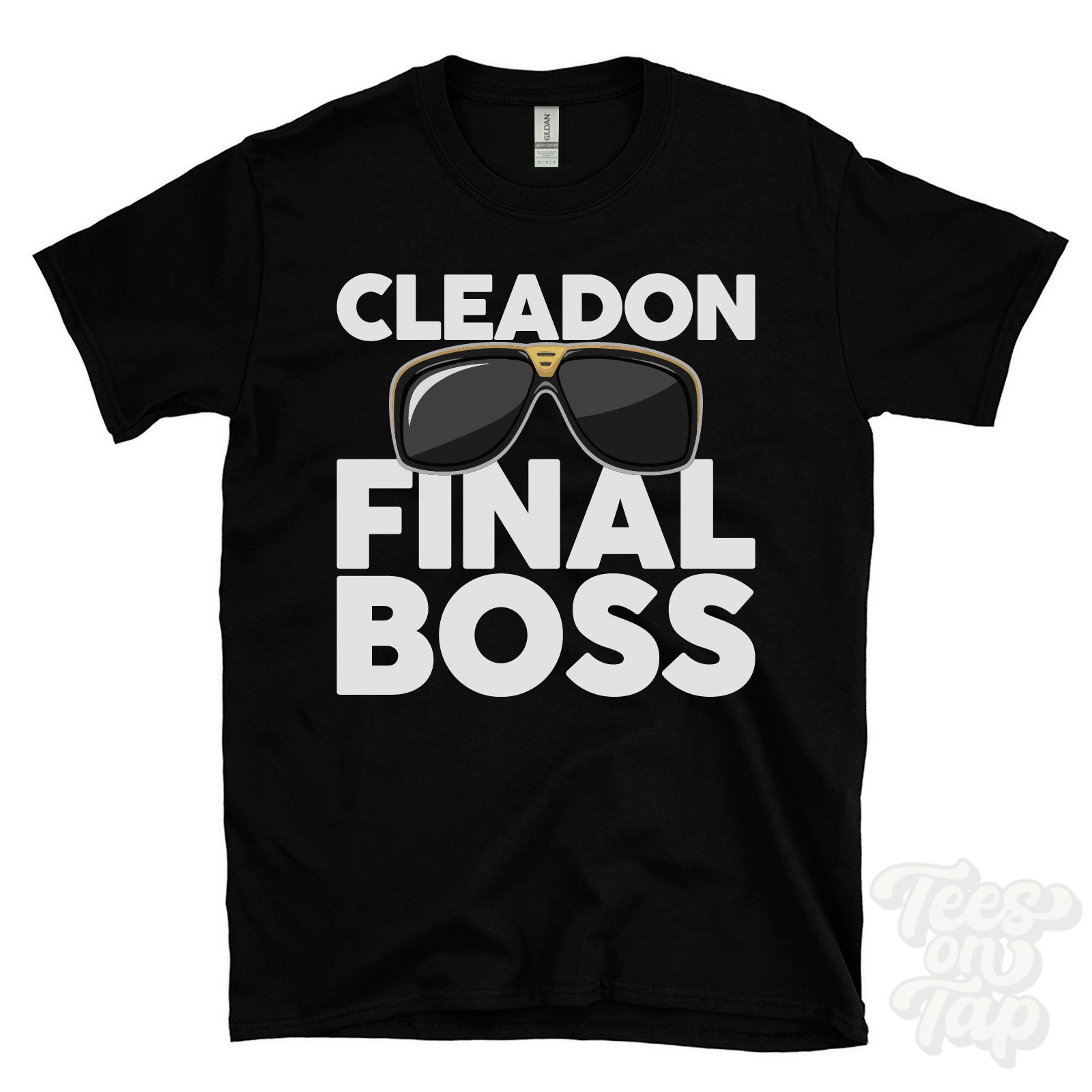 CLEADON FINAL BOSS T-SHIRT funny xmas gift tyne & wear south tyneside england