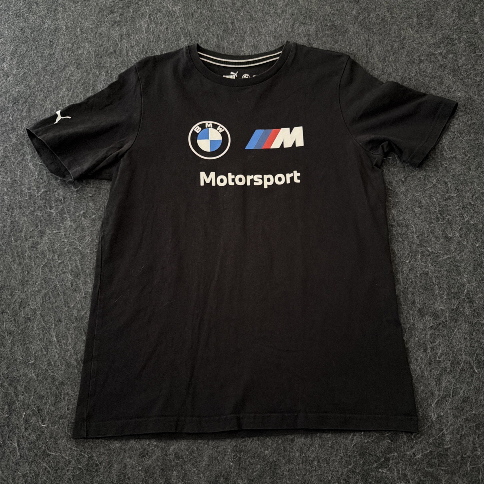Puma X BMW Motorsport Shirt Men Sz M Black Racing Graphic M3 M5 Capsule Tee