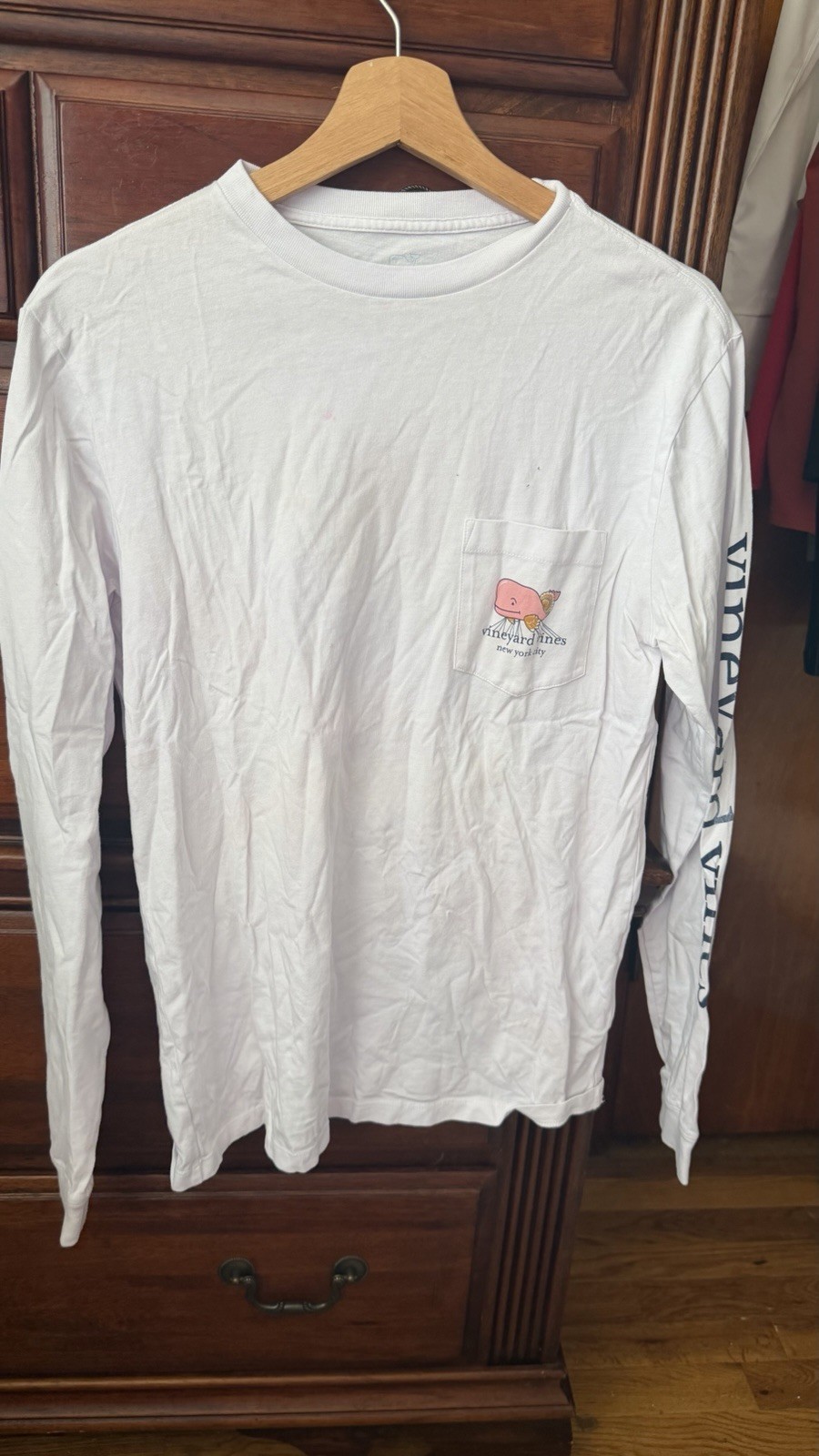Vineyard Vines Men’s Long Sleeve Tee T-shirt Happy Thanksgiving