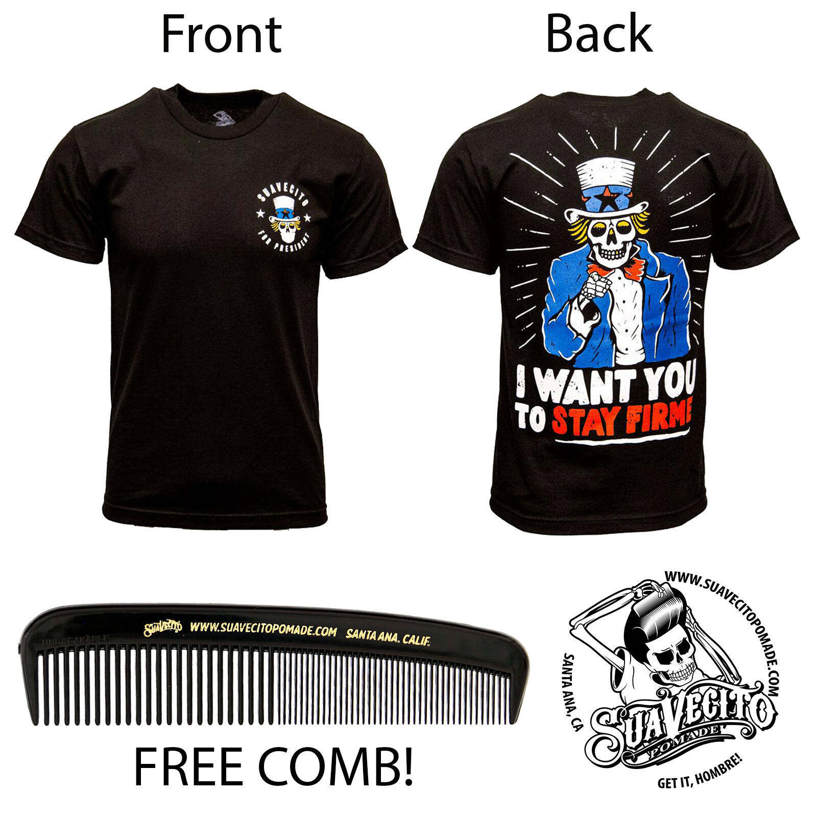 Men’s Suavecito Uncle Suave Tee Shirt (S, M, L, XL, 2XL, 3XL, 4XL, 5XL)