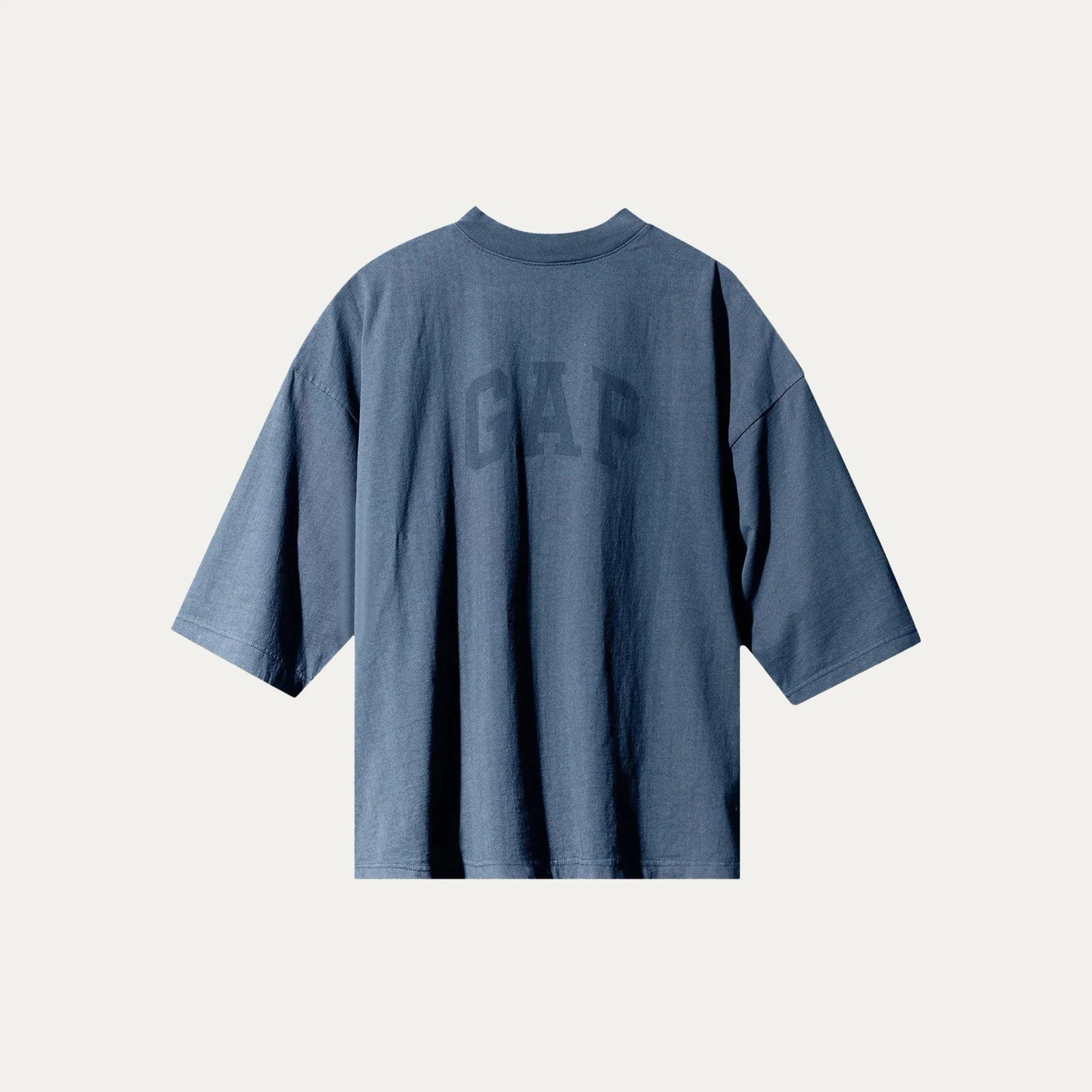 Rare Blue YZY x GAP Yeezy Engineered by Balenciaga Dove 3/4 Sleeve Shirt SZ XL
