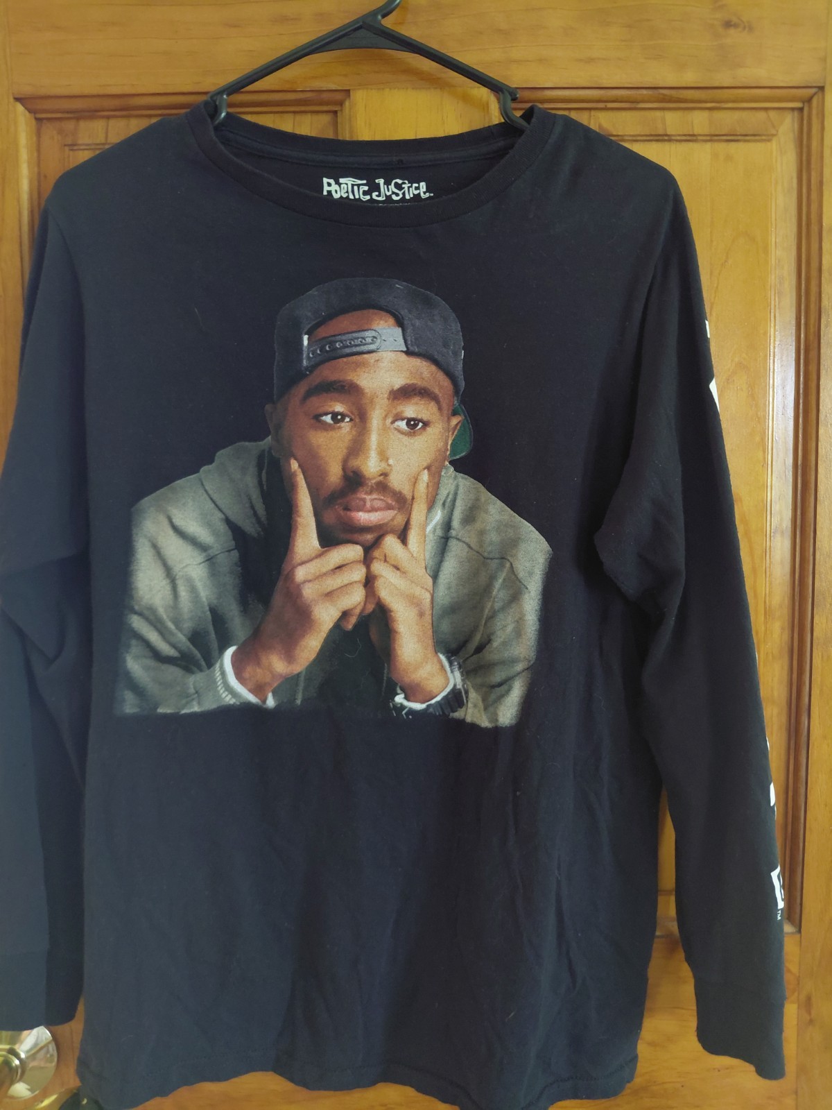 Poetic Justice Tupac Shakur Rap Hip Hop T Shirt SIZE M Black Short Sleeve Shirt