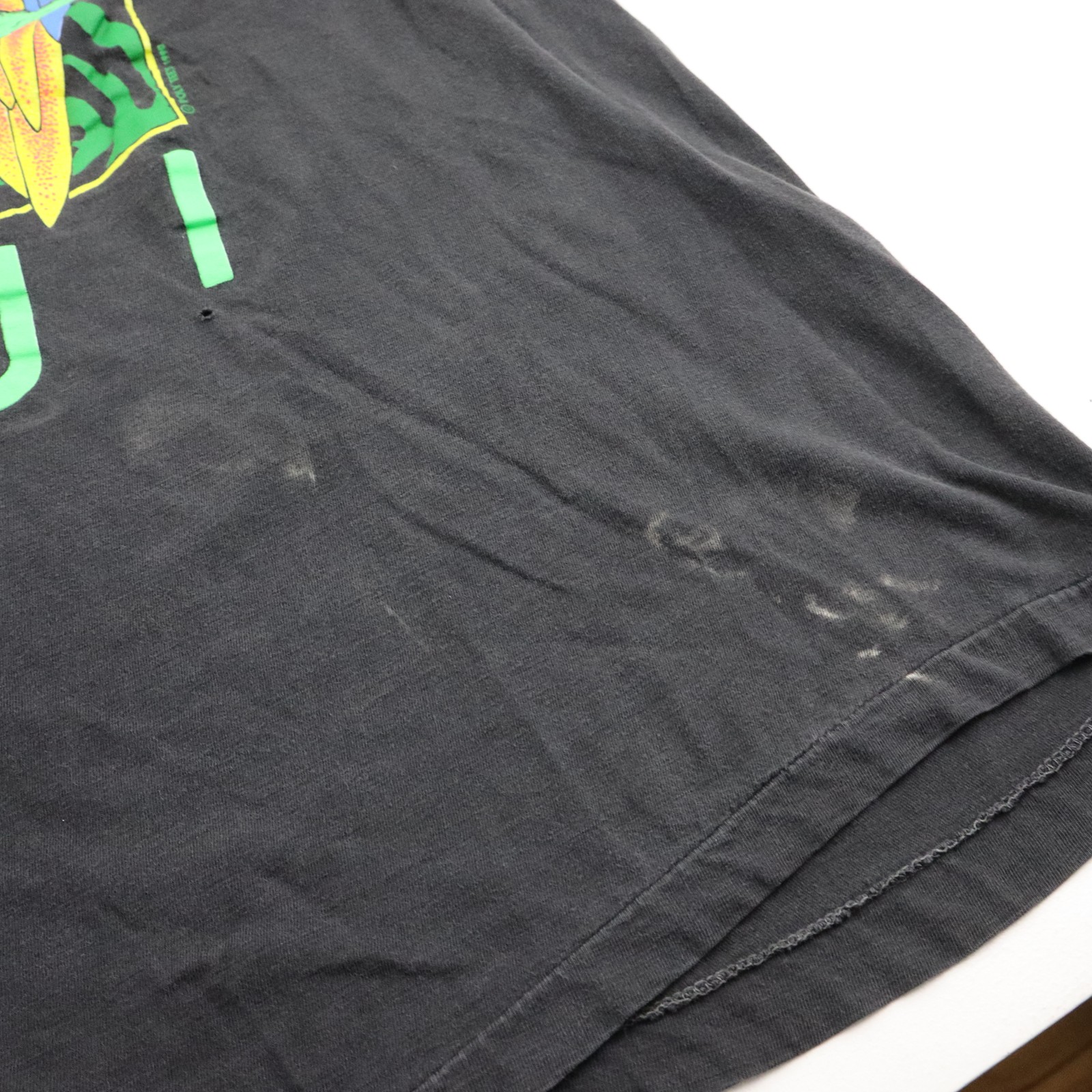 Maui Vintage 90s T Shirt Mens 3XL Black Hawaii Parrot Tropical Single Stitch Tee