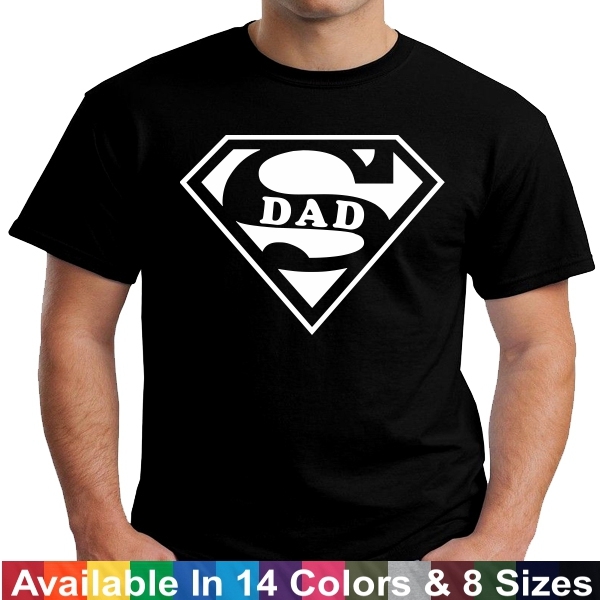 SUPER DAD T Shirt Funny Daddy Husband Fathers Day Birthday Gift Tee Shirt