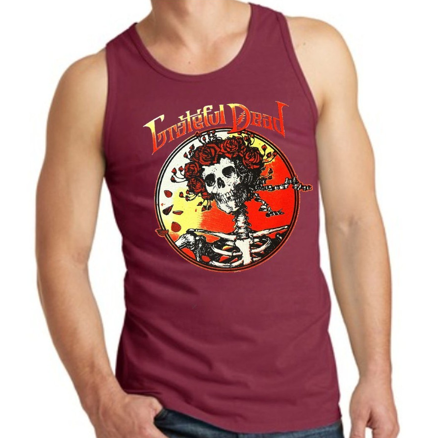 Grateful Dead Rock Band Men’s Tank Top (Multiple Colors)