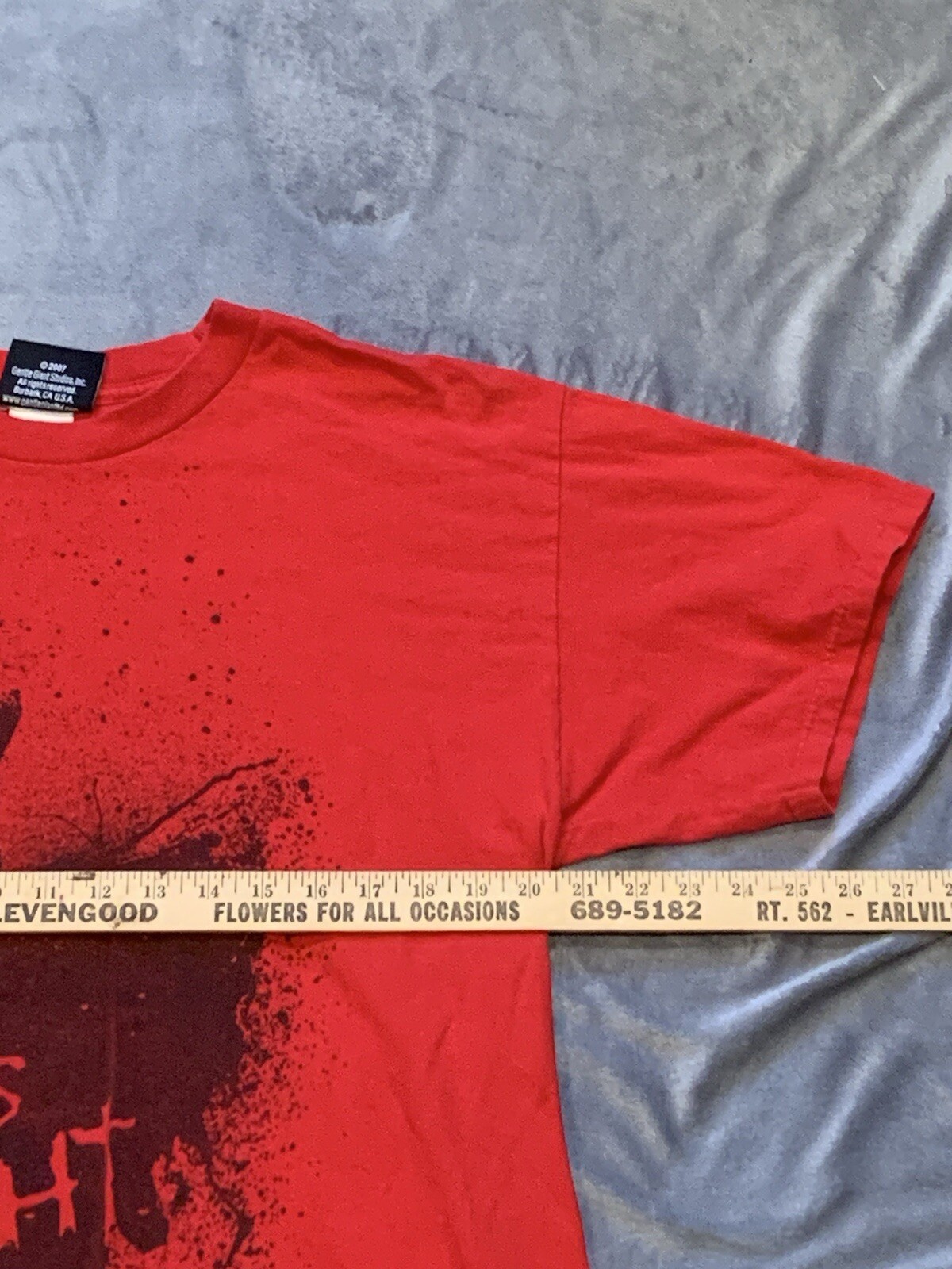 2007 Retro 30 Days Of Night Movie Promo Red Graphic T Shirt Size Large