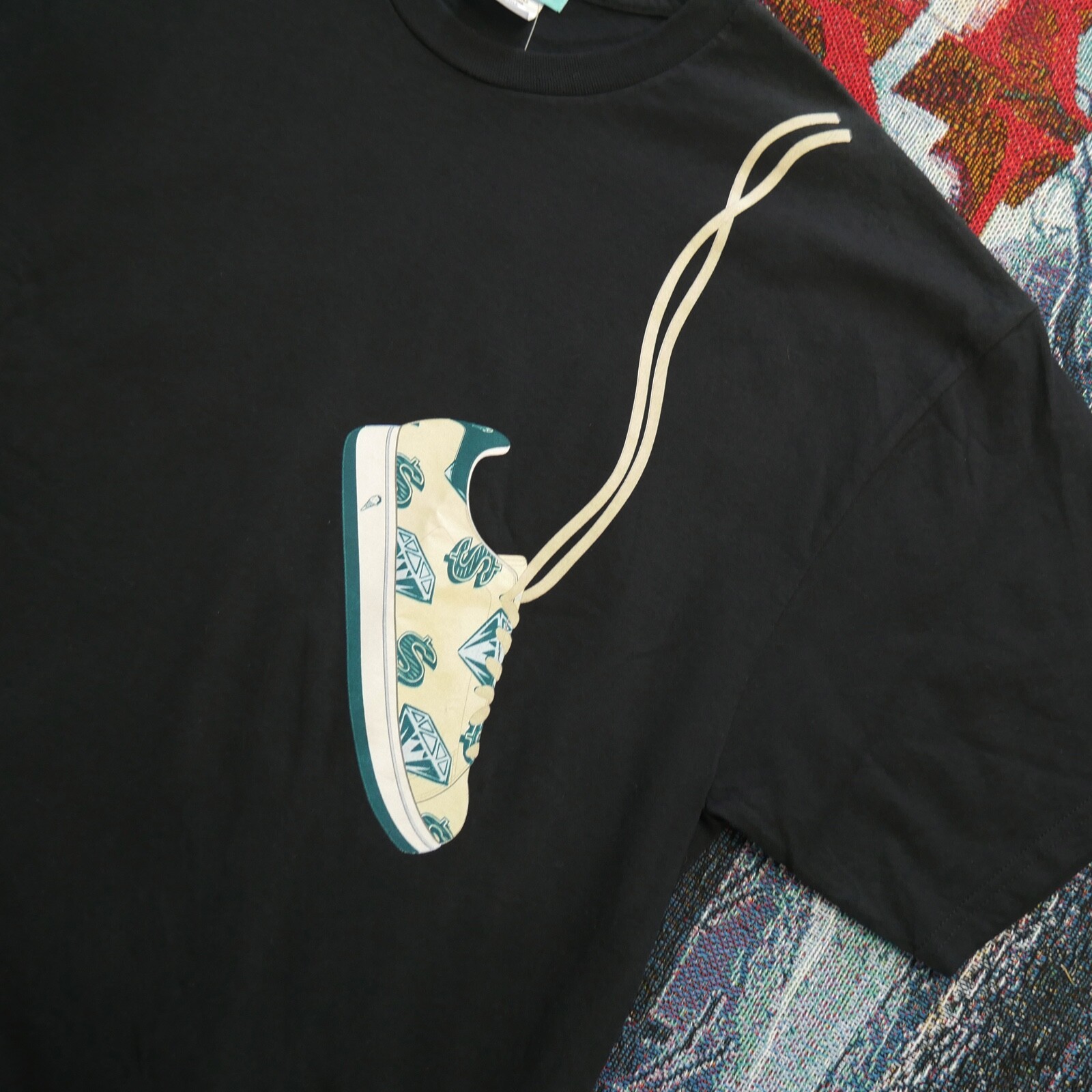 BBC Ice Cream Boutique Diamonds And Dollars Sneakers Tee Size XXL OG Icecream