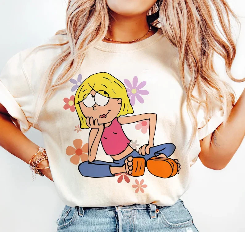 Lizeee shirt Colorful Floral Lizzieeeee Tee, Vacation Shirt