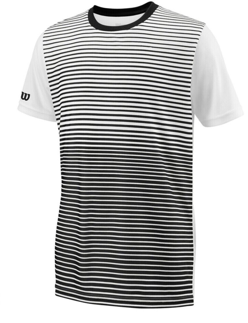 Wilson Men’s stripped T-Shirts,Performance Tee, Team Crew Neck, 6 Colors, Active