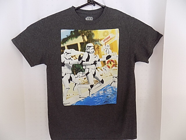4 Different Star Wars T-Shirts: Force Awakens & Three others One Size Med!!