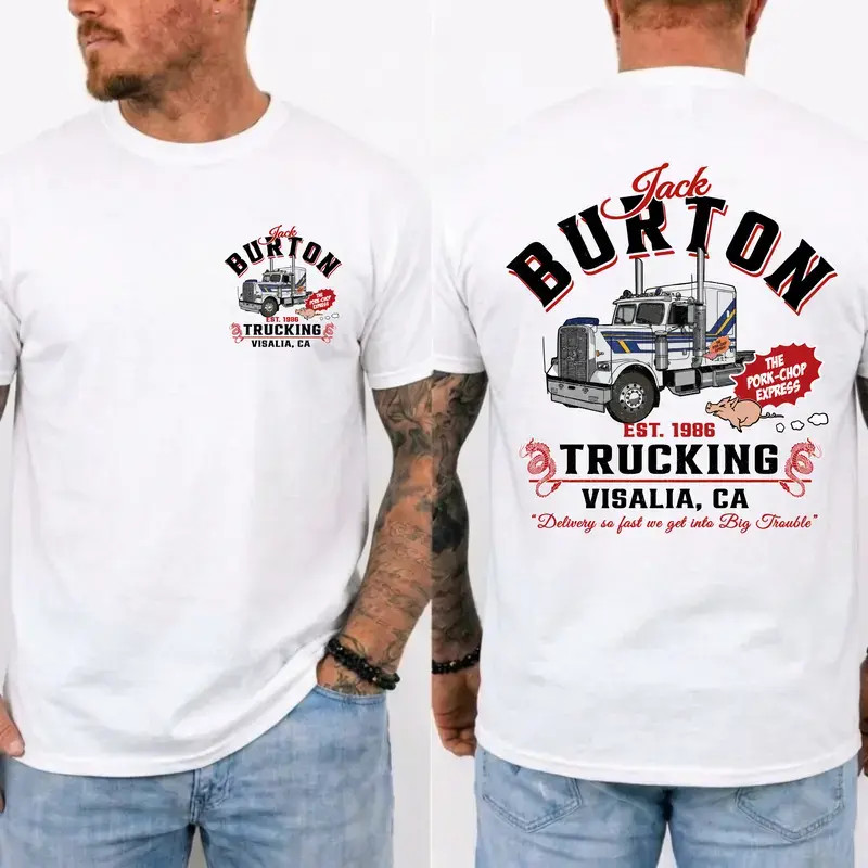 Jack Burton Trucking Shirt Big Trouble in Little China Vintage Graphic Tee