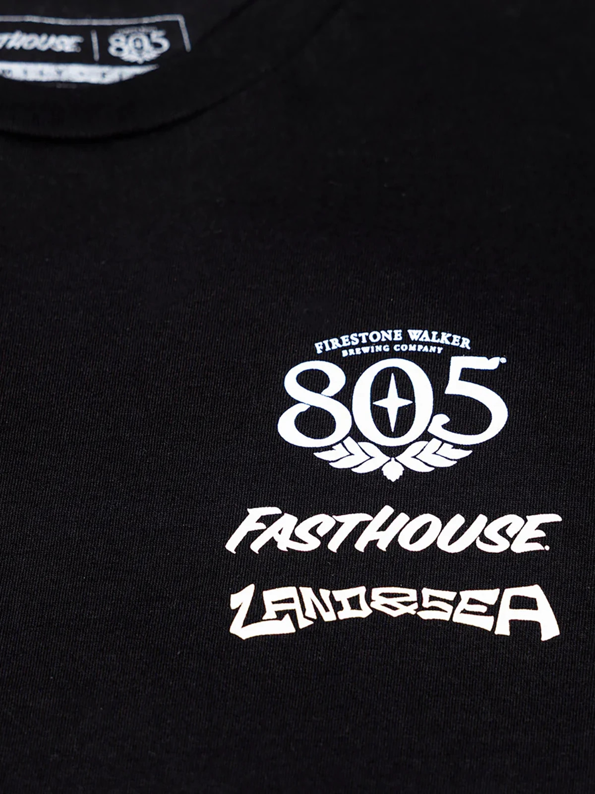 Fasthouse Men’s 805 Land & Sea Short Sleeve Midweight T-shirt Motocross Logo Tee