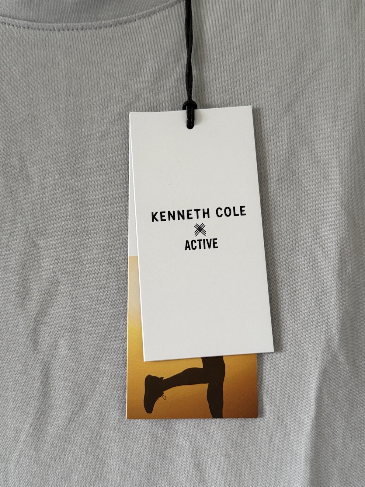Kenneth Cole Medium Active Tech T-Shirt Alps Gray Stretch $49
