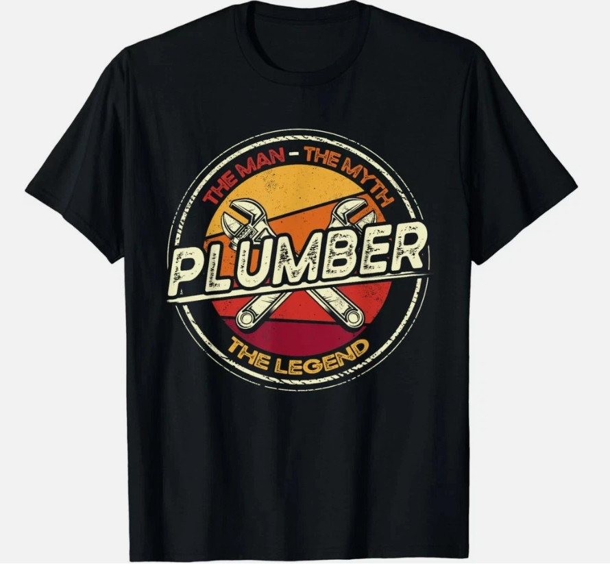 Funny Plumber T-Shirt – Pipefitter Plumbing Gift Tee for Men Women Unisex NEW