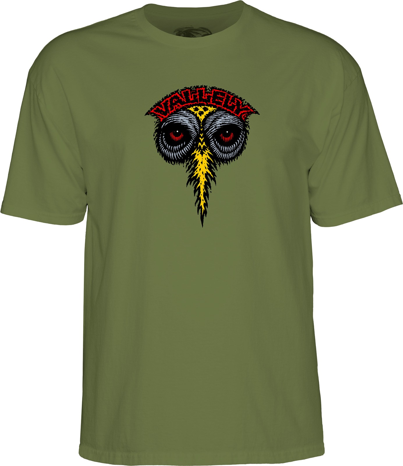 Powell Peralta Mike Vallely ELEPHANT Skateboard T Shirt MILITARY GREEN