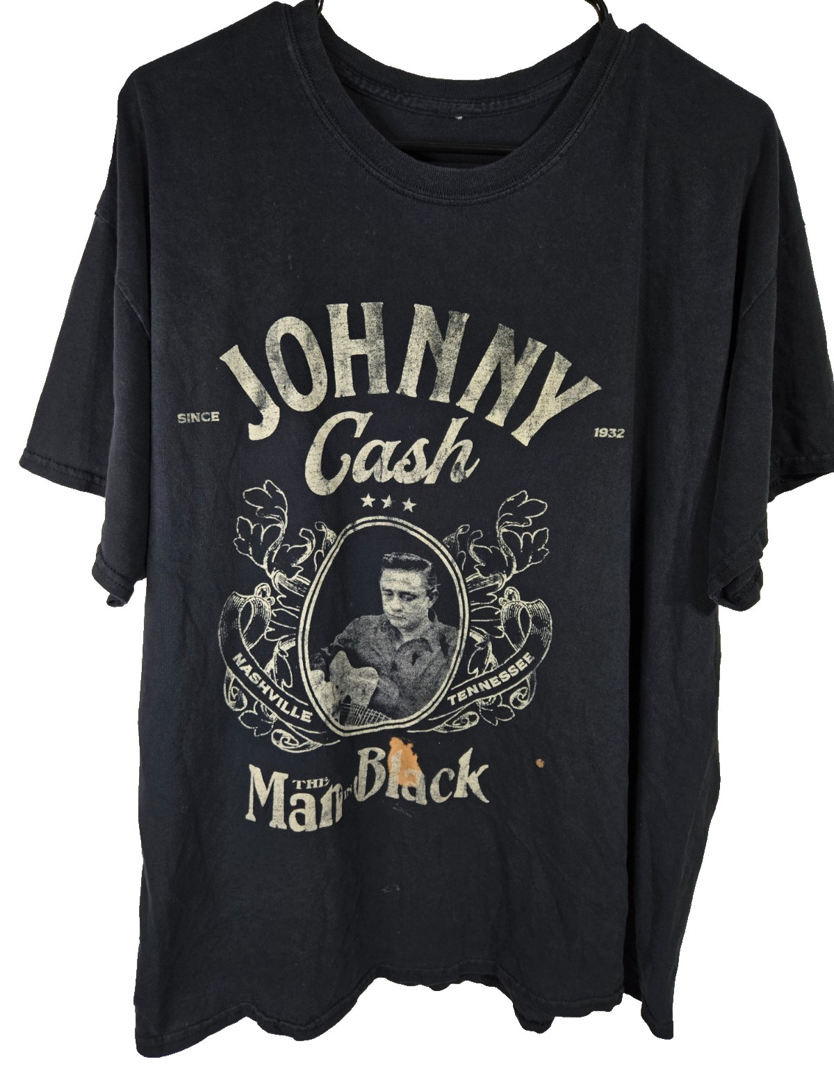 Johnny Cash T-Shirt Mens Size XL The Man In Black Nashville Rock Country Tee