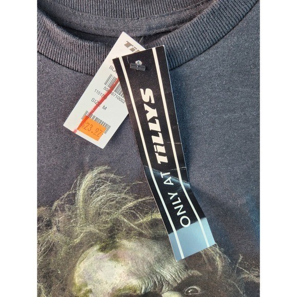 Beetlejuice Graphic T Shirt Beetlejuice Movie Character Print Black Size M