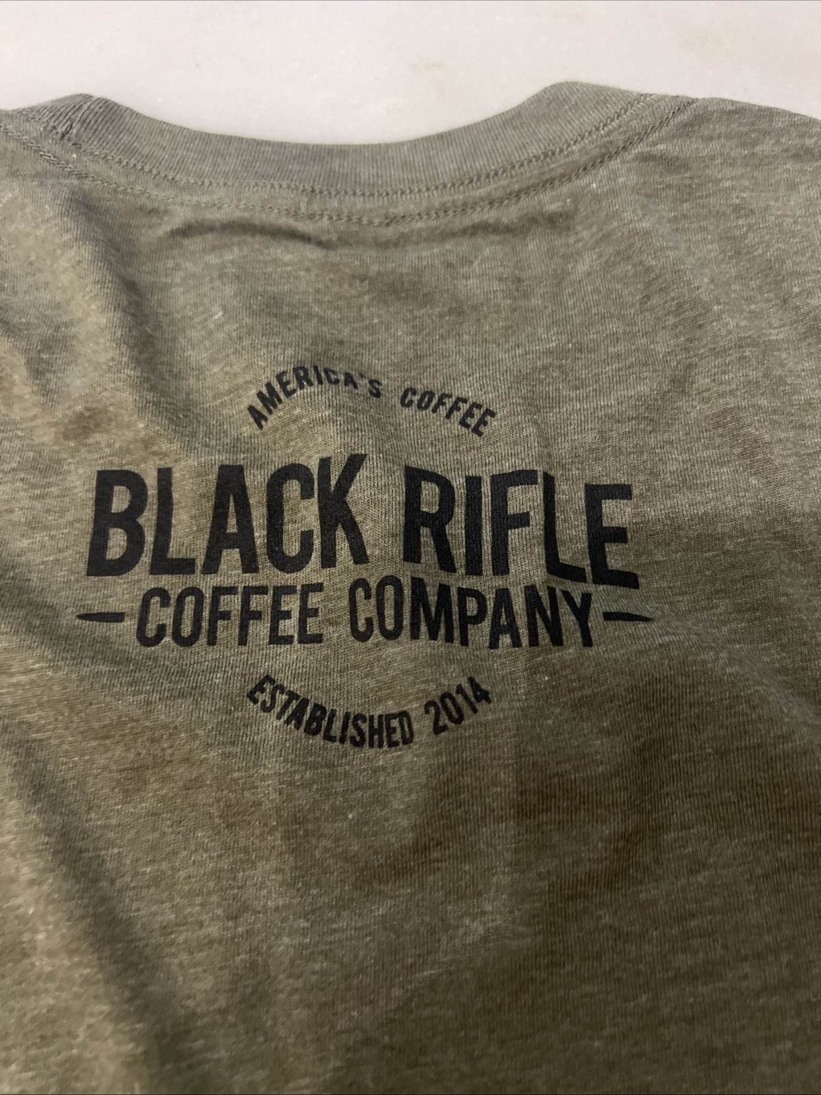 Black Rifle Coffee Company Coffee or Die T-Shirt Snake Military Green Size XL