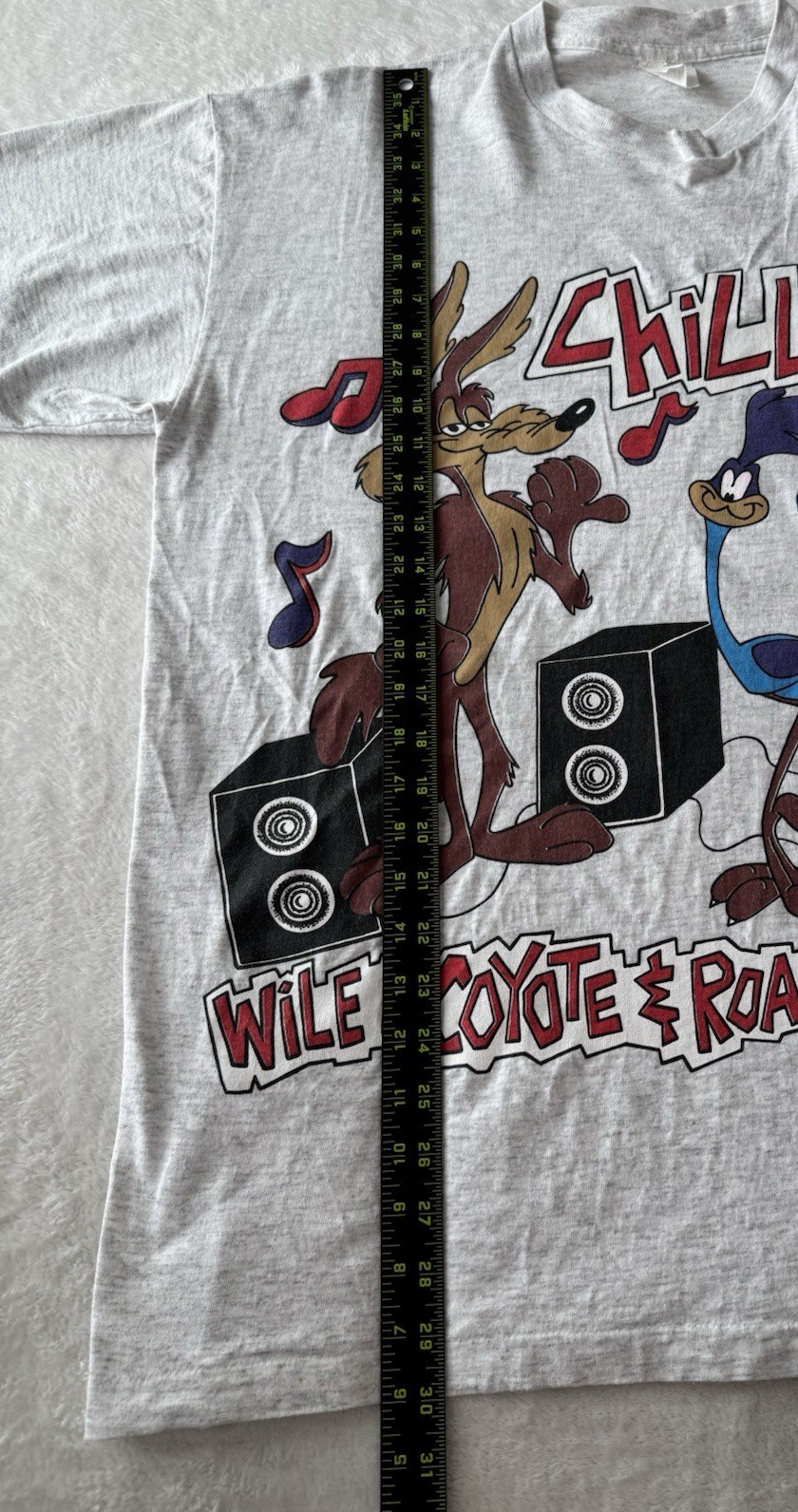 1990s Chillin With Wile E Coyote And Roadrunner T Shirt XL Vtg Warner Bros