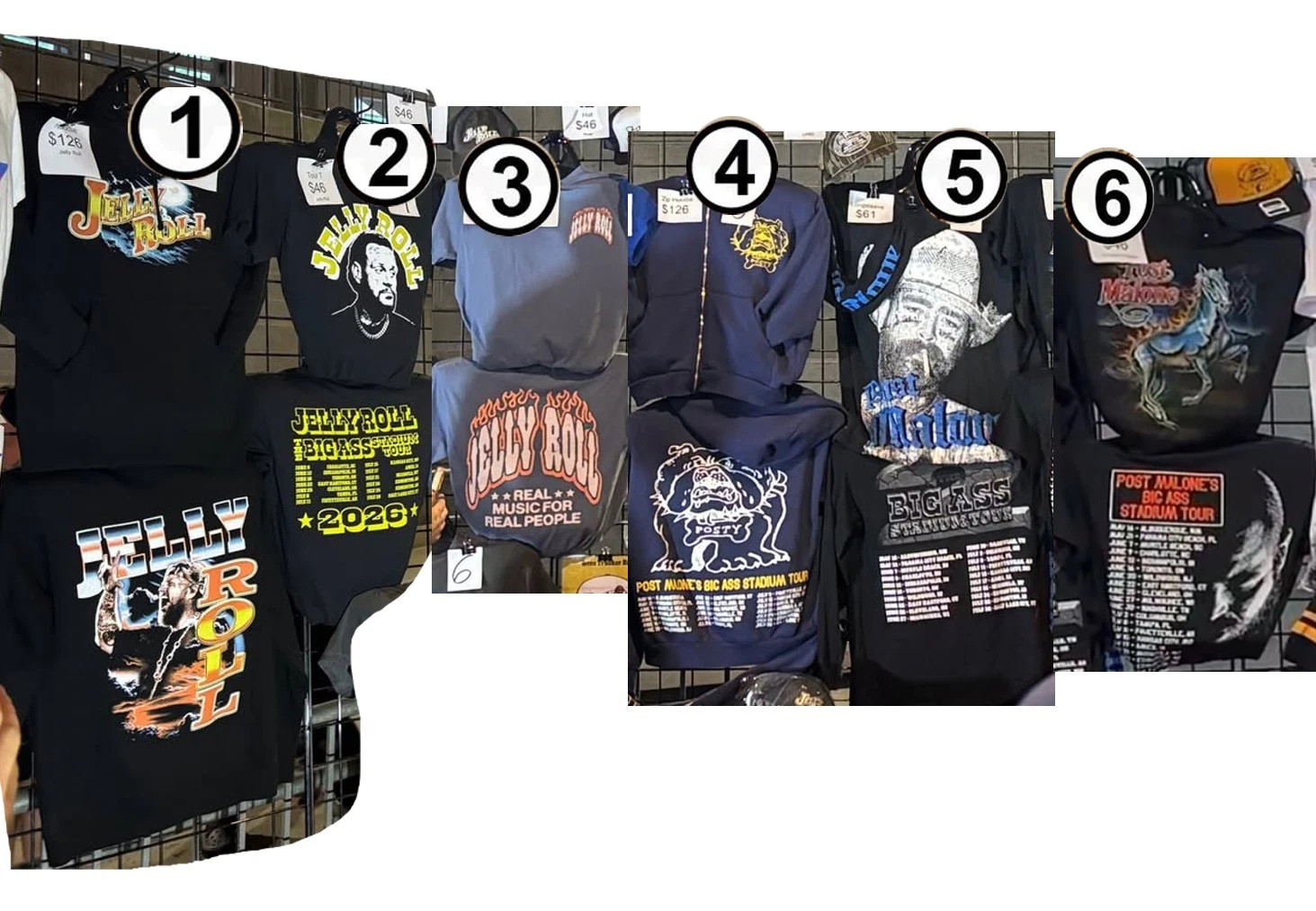Post Malone The Big Ass Stadium Tour Merch 2026 T-Shirt Or Hoodie Reprint