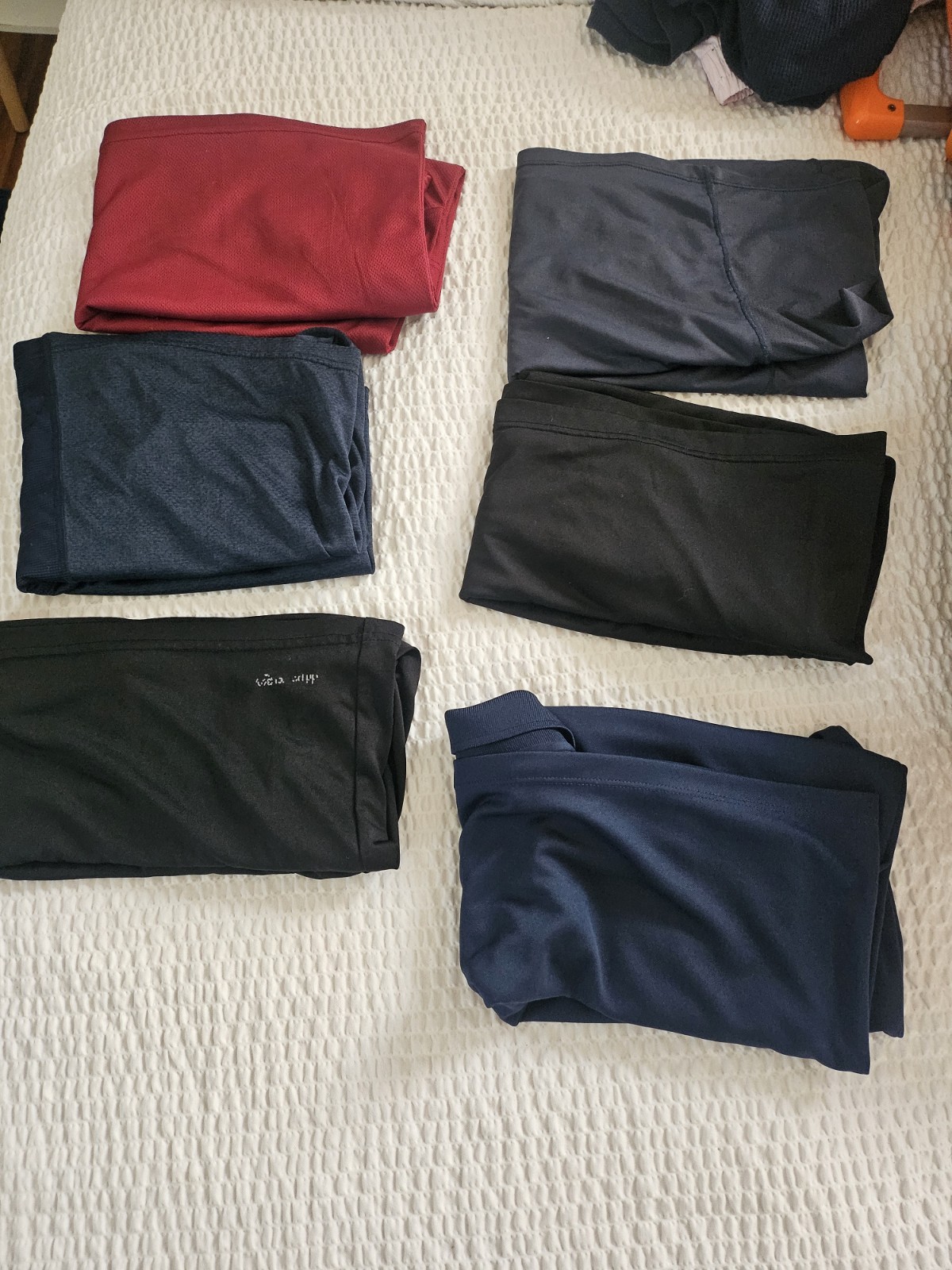 Lot Of 6 Men’s Lg Athletic T Shirt Mixed Lot Nike, Champion And Nameless Brands