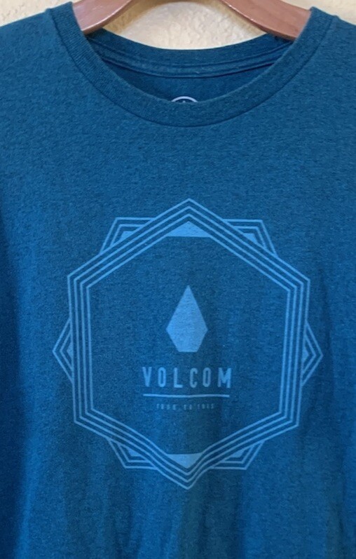 VOLCOM Stone Teal Heather Mens T Shirt Size L