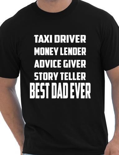 Best Dad Ever Fathers Day Birthday Gift Mens T-Shirt Size S-XXL