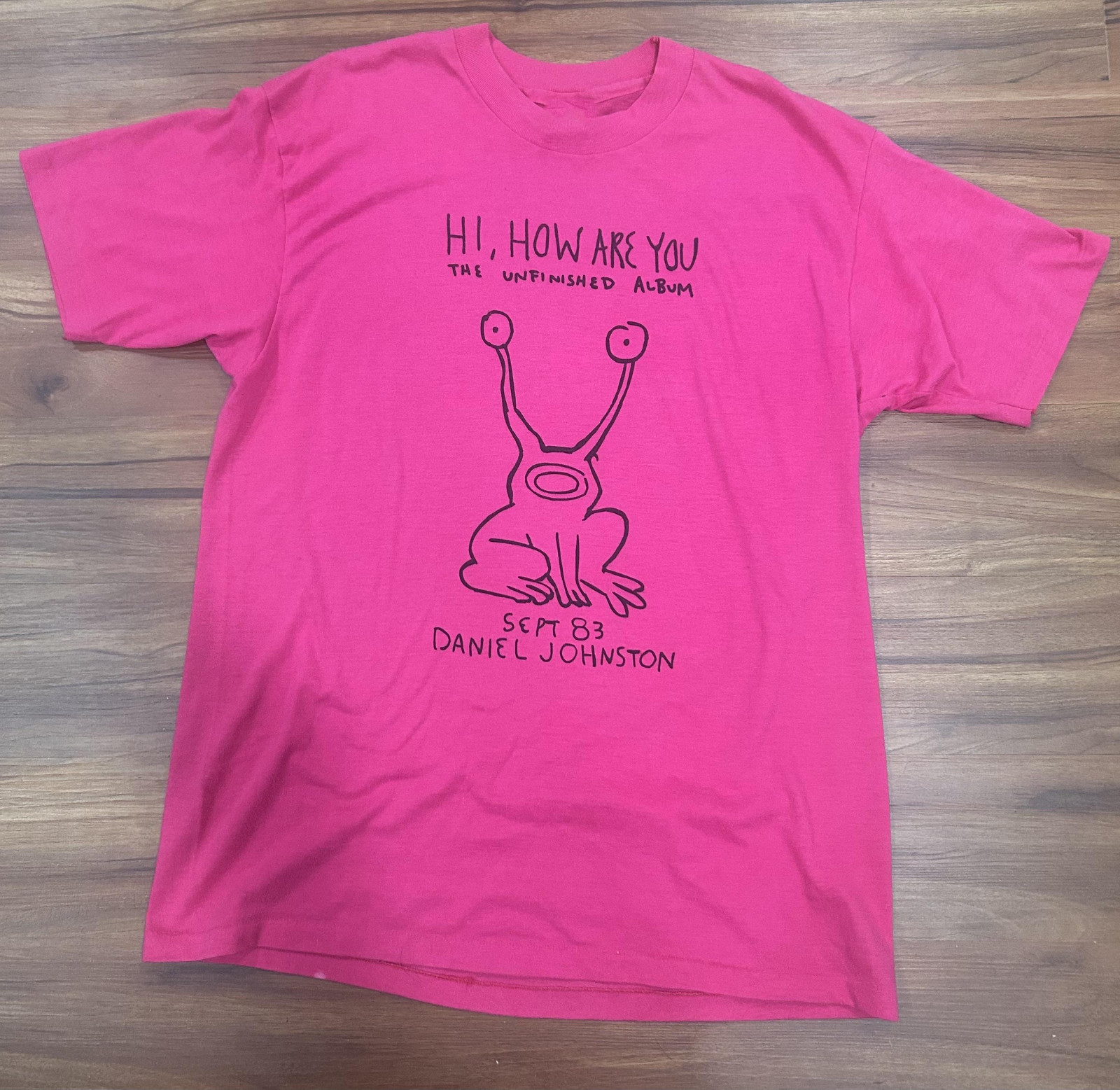 Daniel Johnston Band Collection Gift For Fans S-5XL Pink T-shirt KM374