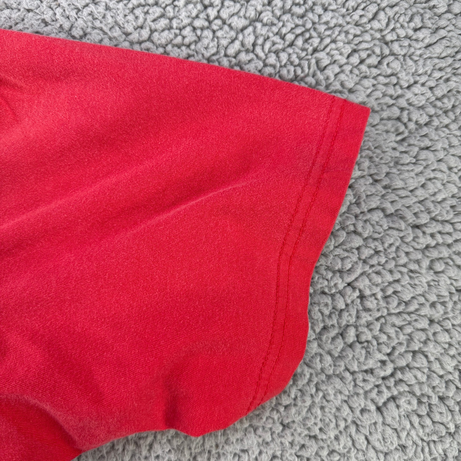 Vintage Disney Pluto T Shirt Large Red Mickey Unlimited Front Back Double Sided