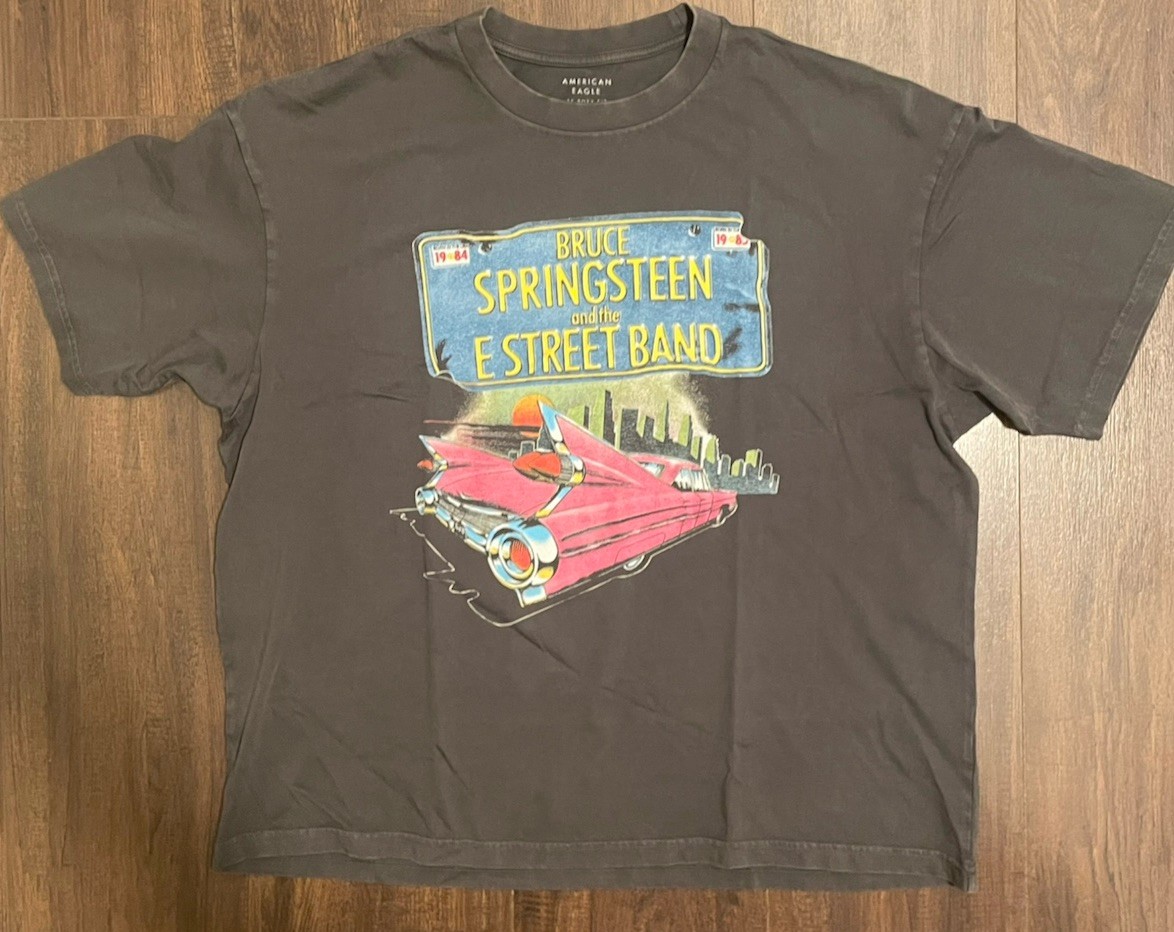 MENS AMERICAN EAGLE BRUCE SPRINGSTEEN & THE E STREET BAND TSHIRT SIZE LARGE NWT