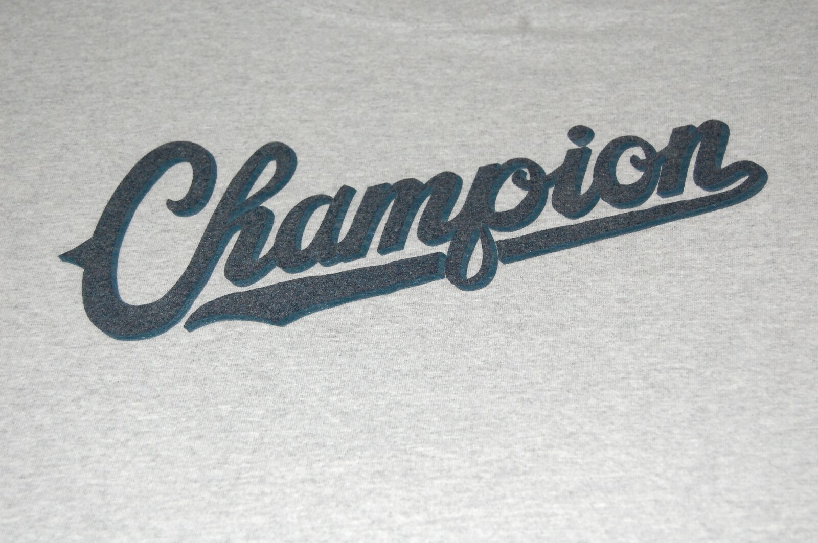 CHAMPION SPORTSWEAR CO CLASSIC RAISED LETTETING GRAY XL T-SHIRT H566