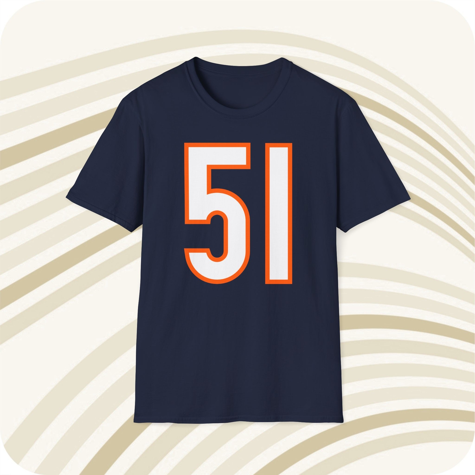 Dick Butkus #51 Chicago Bears Jersey T-Shirt – Front & Back Print