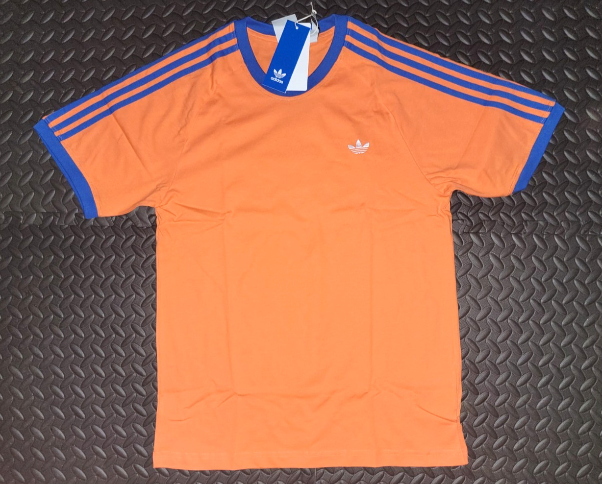 NEW MENS ADIDAS ORIGINALS CALIFORNIA 3 STRIPES TREFOIL SHIRT ~ MEDIUM J4431 RARE