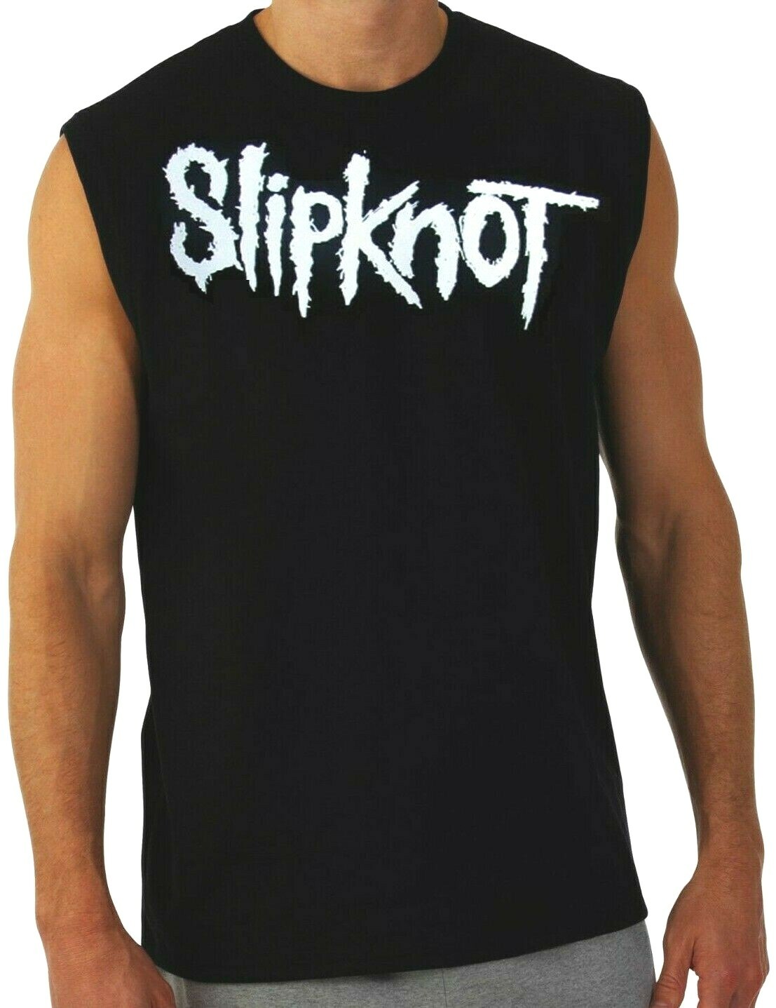 SLIPKNOT L PUNK ROCK Band Black Muscle Shirt