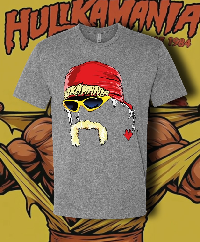 Hulk Hogan Face, Hulkamania Shirt – Adult & Youth sizes up to 6XL Fast Ship!!
