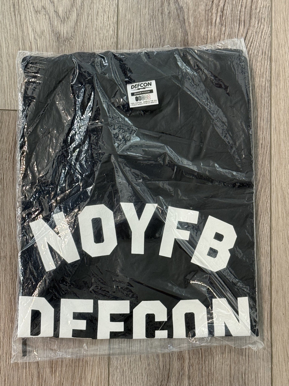 New DEFCON NOYFB Tee Size M Black Rare Sealed FOG supdef BCS WRMFZY