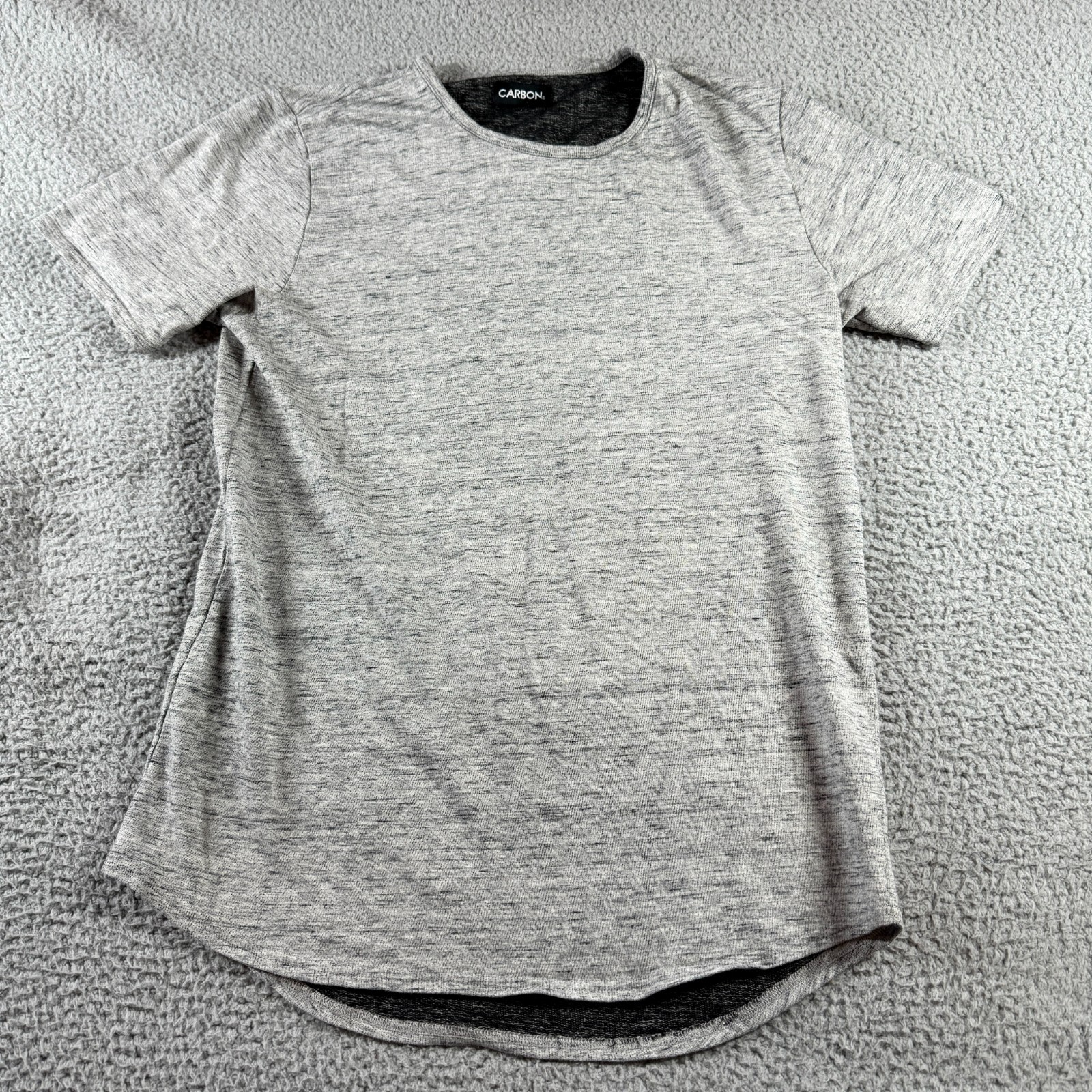 Carbon Heather Gray Mens M Soft Crewneck Short Sleeve Casual Normcore T-Shirt
