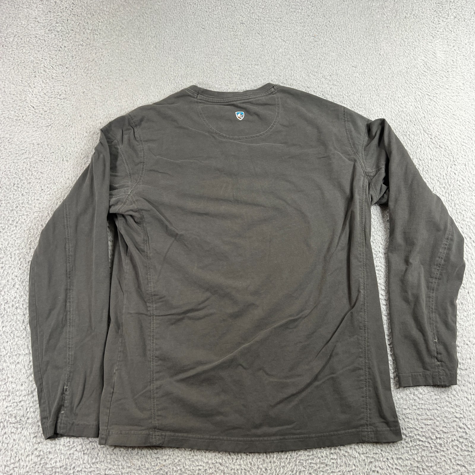 Kuhl Shirt Mens Medium Gray Wildfibre Organic Cotton Long Sleeve Tee Tagless