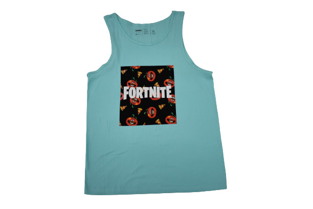 Neff x Fortnite Mens Fortnite Tomato Town Celadon Quad Tank Top Shirt New Medium