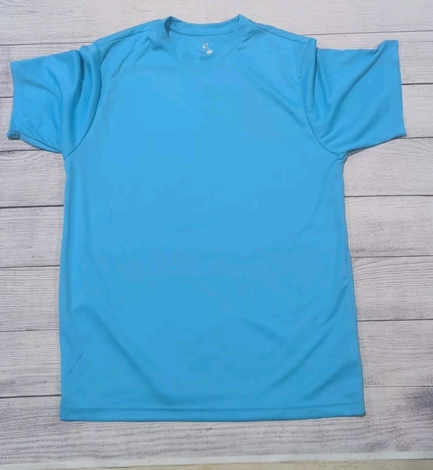 Champion Mens Short Sleeve Crew Neck Stylish Plain Blank T-Shirt BLUE LARGE