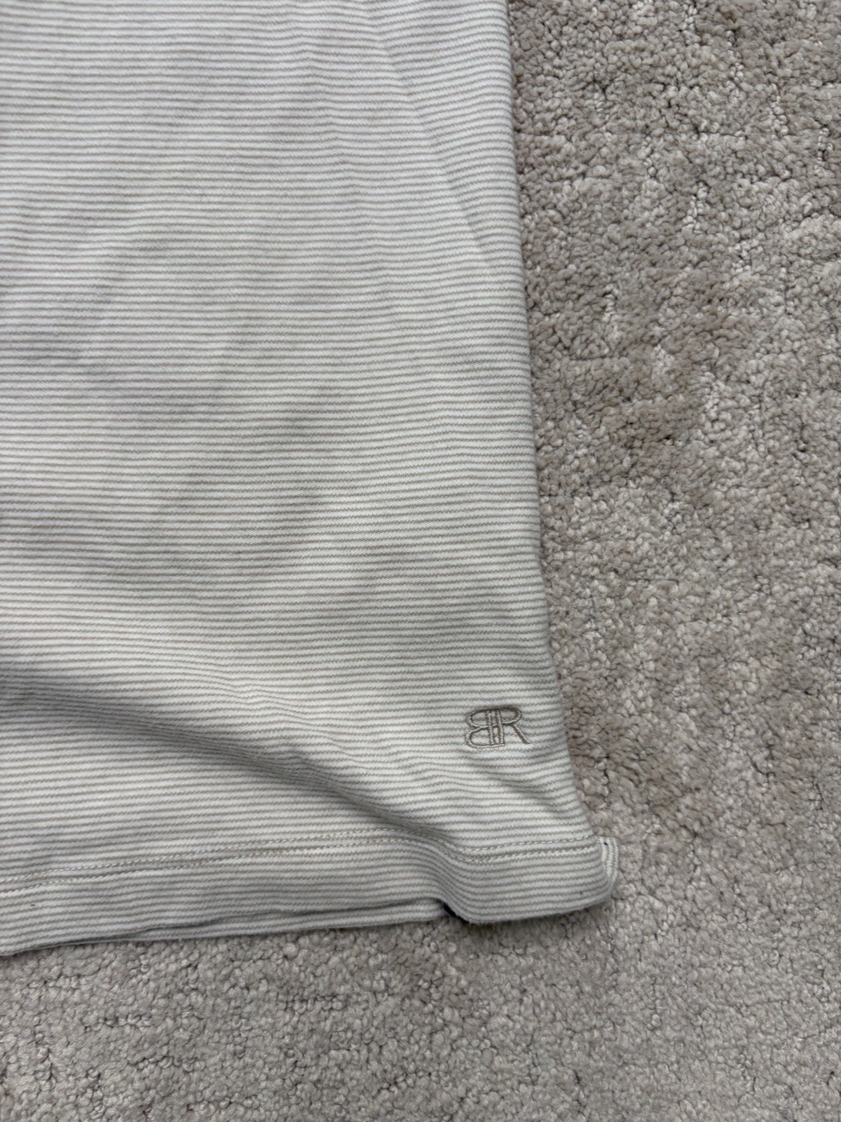 Banana Republic Striped Beige T Shirt Men’s Size M