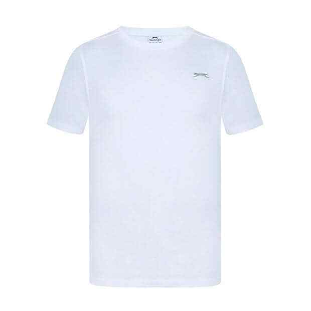 Mens Slazenger 100% Cotton Plain Crew Neck T Shirt XS S M L XL XXL 3XL 4XL BNWT