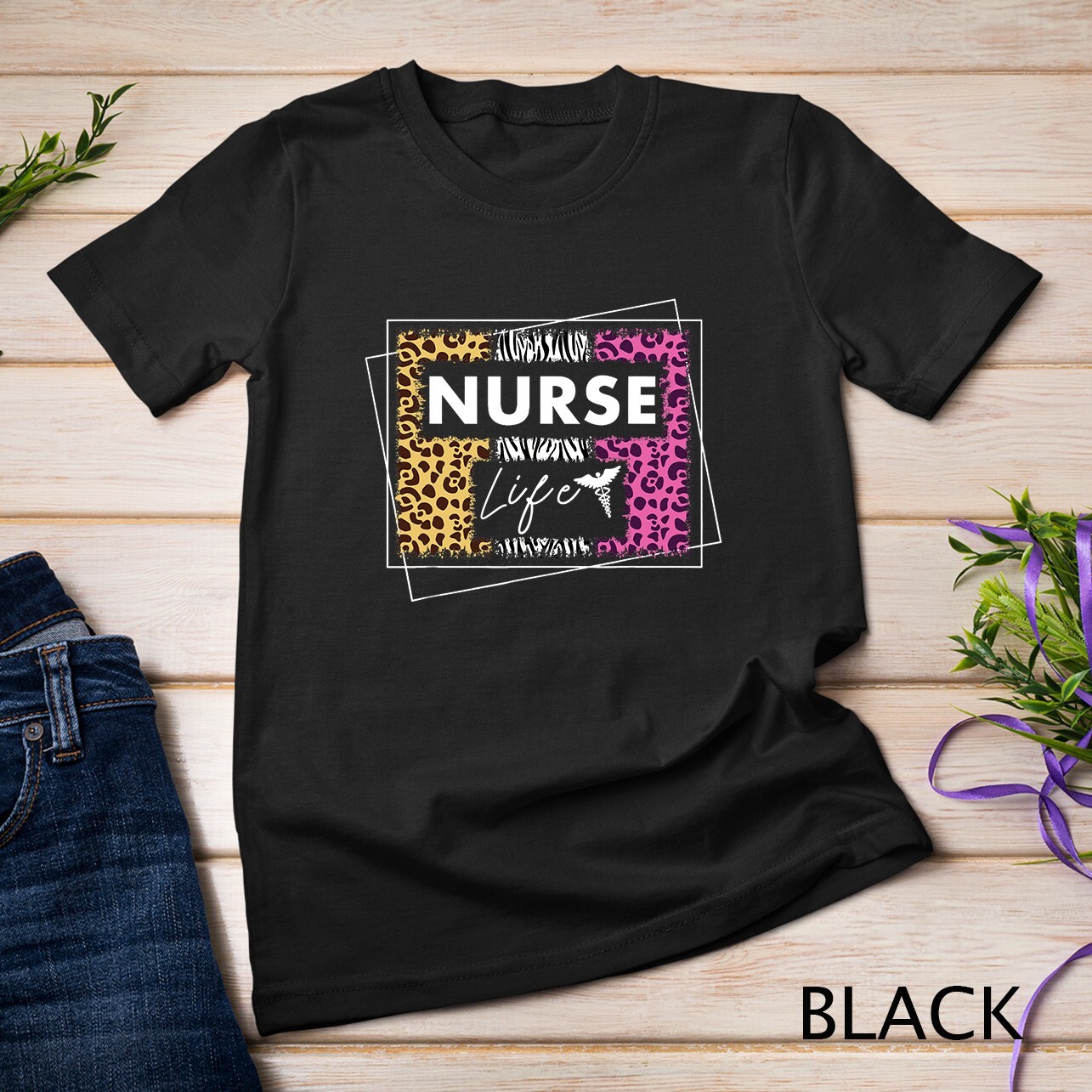 Nurse Life RN LPN CNA Healthcare Leopard Nurse Week 2023 T-Shirt Unisex T-shirt
