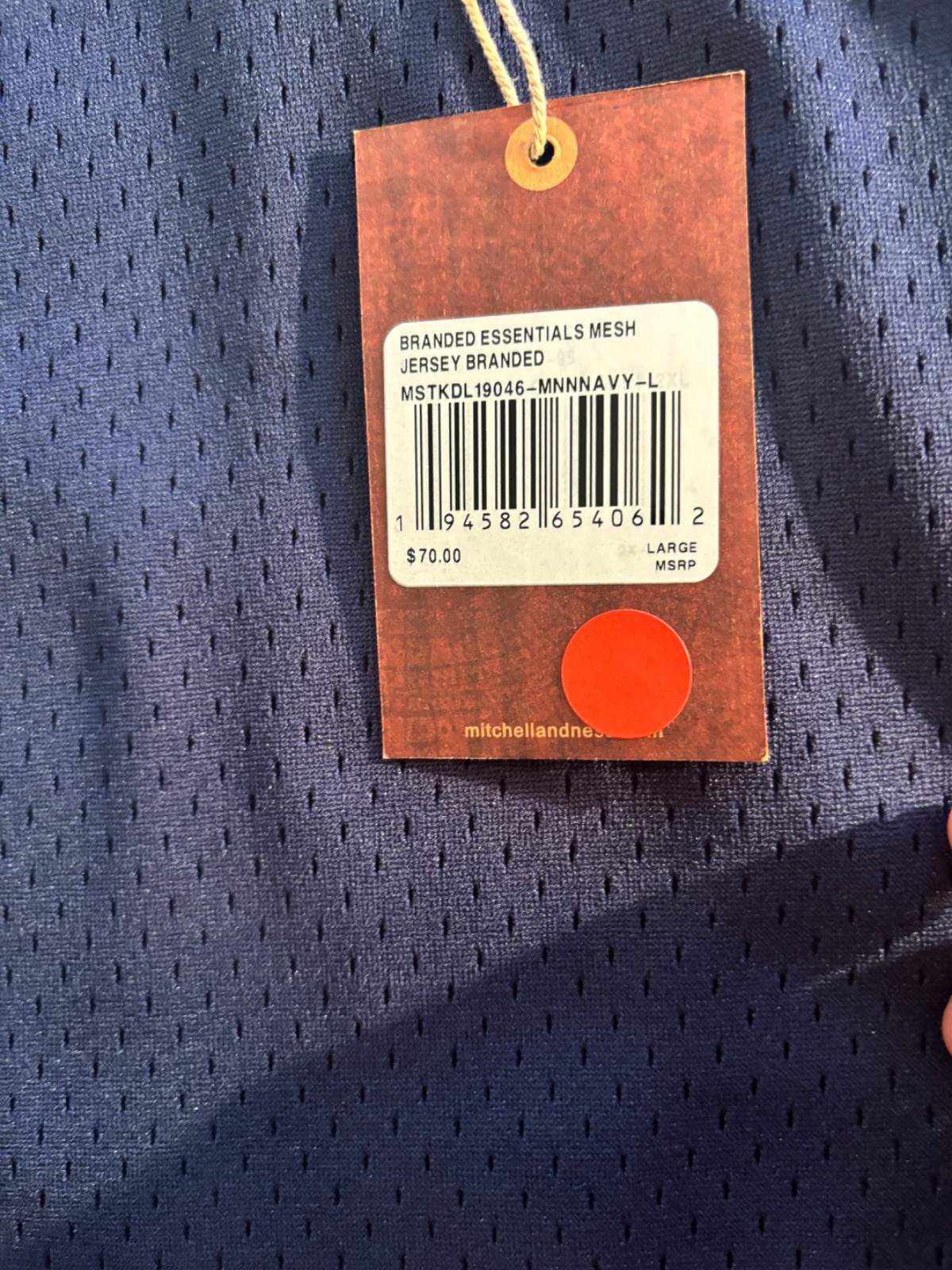 Mitchell & Ness new w tags basketball jersey Blue L blue studio wardrobe sale